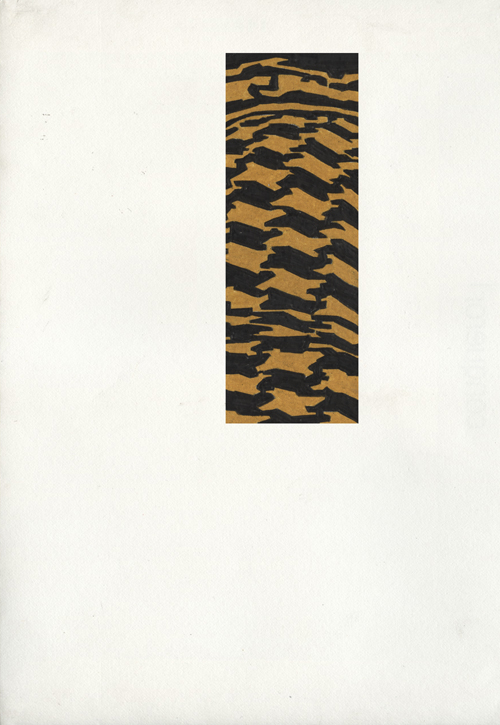 Conqueror (198) colored pencil on paper in envelop 22 x 15.6 cm